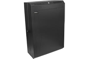 StarTech.com Armadio di Rete per Montaggio a Parete 6U 19" - Rack Verticale per Pannelli Patch con Montaggio a Muro - Armadio per Sala Server da 76 cm - Portata 90kg (RK630WALVS)