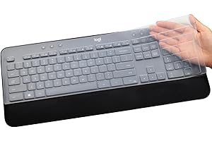 MUBUY-GOL Protection de clavier pour clavier sans fil Logitech MK545 MK540, protection de clavier Logitech MK545, protection de clavier Logitech MK540 ultra fine en silicone transparent