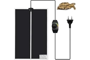 FALLCON F Fallcon 7W Manta Termica Reptiles,Alfombrilla Calefactora para Terrario con Control de Temperatura Ajustable para Tortugas,Lagartos,Serpientes,Geckos(7W)