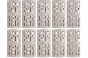 MSYU Tree Trunk Protector, 10PCS Plastic Expandable Plant Stump Bark Guard Wrap Tubes Around Fence Ring Cover for Preventing Tree Flower Vegetable Nursery Planting from Trimmer and Small Animals(Grey)