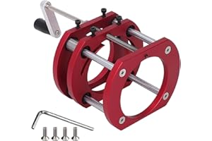 SYULCR Sollevatore Fresatrice, Base di Sollevamento del Router di Legno, Sollevamento Router con 4 Ganasc, Levage Maximum 51mm, per Frese di Diametro 64-66 mm (Alluminio)