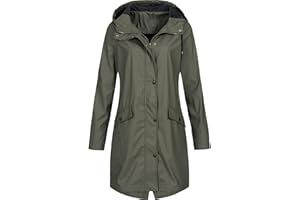 AEGJEGVD Regenjacke Damen Wasserdicht, Atmungsaktiv Regenmantel Travel Regen Poncho Regen Zubehör für Damen Regenbekleidung Regencape für Wandern Radfahren Camping 2024