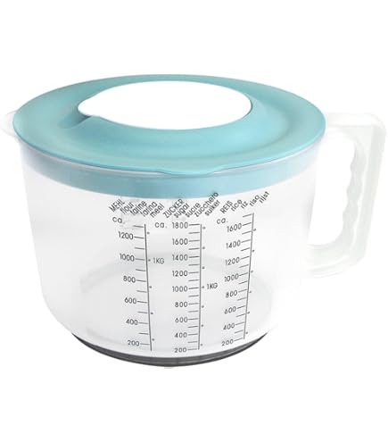 Set Pâtisserie Westmark 2 Pièces : Gobelet Mélangeur 1,4 L + Racloir Duo - Graduations FR/DE/GB - Sans BPA