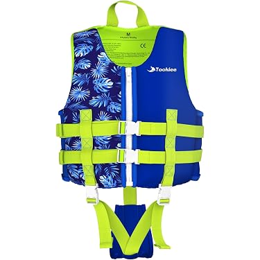 Gilet De Sauvetage Enfant – Flottabilité Réglable Pour 4-12 Ans, En Mousse, Avec Sangle, Idéal Pour Débutants Et Apprentissage Natation (piscine, Plage, Bateau)