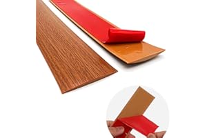 GELINTONG Profil Rail de Transition Plate Autocollant,Bandes de Transition de Seuil,Bande de Recouvrement de Sol en Vinyle,100 x 4cm