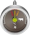 WMF Steakthermometer analog, 2,6 cm, Fleischthermometer mit Garpunkte-Markierungen für rare, med, well, Bratenthermometer