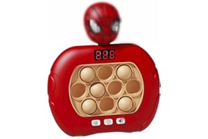 UBIK Juego Pop electrónico Quick Push Bubbles, Consola de Nuevo modelo electrónico Pop It con pantalla, Juguetes sensoriales y mágicos (WST-SPIDMAN)