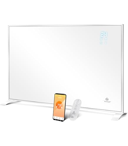 Pannello Riscaldante A Infrarossi 800W Con Termostato Touch - Per Interni 10-20 Mq