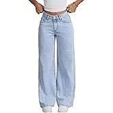 Nifty Women's Denim Stretchable High Waist Light Wash Baggy Jeans || Back Pocket Bow tie Detail