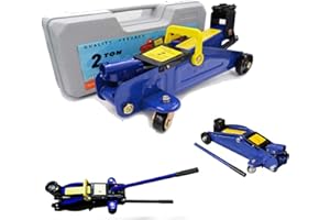 HUINI 2 Tons Hydraulic Floor Jack Heavy Duty Steel Trolley Profile Lifting Jack Car Van Garage Emergency Car Tyre Repair Changing Tool