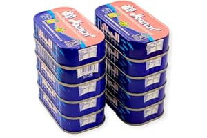 FOODERIO ORIENTAL FOOD TRADE El Manar 10 x sardynki w puszkach z oliwą z oliwek 125 g – w stylu śródziemnomorskim tunezyjskim – 10 x 125 g puszki – wysoka zawartość Omega-3 (w oliwie z oliwek z pierwszego tłoczenia)