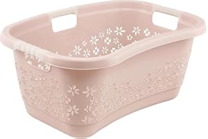 KiNDERWELT tvättkorg 50 L, ergonomisk form, mjuka handtag
