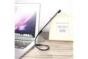 VIFERR USB-tangentbord och lä, 10 LED-minilampor, svanhals, flexibla laptoplampor, USB-drivna, bärbara, för skrivbord/böcker
