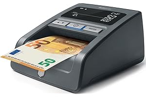 Safescan 155-S Black - Detector automático de billetes falsos para una seguridad del 100%, Color Negro, 15.9 x 12.8 x 8.3 cm