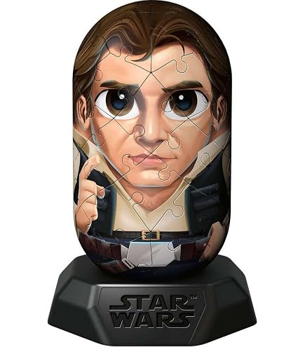 Ravensburger Puzzle 3D Hylkies – Obi-Wan Kenobi Star Wars – 54 Pièces Numérotées – Figurine Capsule à Assembler Sans Colle – Support Inclus