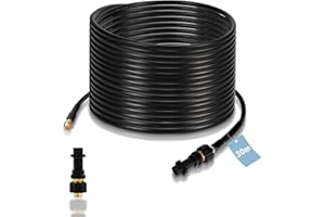 Eulenke Manguera de Limpieza de Tuberías de Alto Rendimiento para K2-K7 | 30m, 160 bar | Incluye 1 Adaptador | Juego de Limpieza de Tuberías de Alta Presión