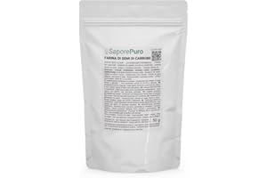 FARINE DE GRAINES DE CAROUBE - Idéal pour la crème glacée et les sorbets - Pure 100% - 50 g