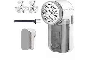 Umiciaga® Fabric Shaver,Lint Remover & Lint Brush 2 in 1, Bobble Remover for Clothes,Debobbler Clothes Shaver,Debobbler,Remove Clothes Fuzz, Lint Balls, Pills, Bobbles,Animal Hair(AA Battery Powered)