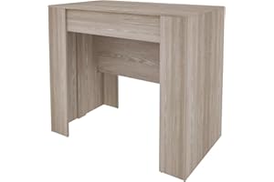 Bricozone Consolle Allungabile Estensibile Fino A 3 Metri Tavolo 14 Posti Salvaspazio Design Moderno Ed Elegante per Casa E Ufficio Soggiorno Ingresso 78 x 51 x 90 cm (Rovere)