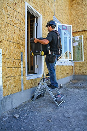 Little Giant Strapazierfähige Sicherheitstrittleiter – Hergestellt In Den USA. – Starke Kompakte Konstruktion für den Industriellen Gebrauch. – Platzsparende Trittleiter Beansprucht Nur 127 mm Platz. 3 Stufen - 6