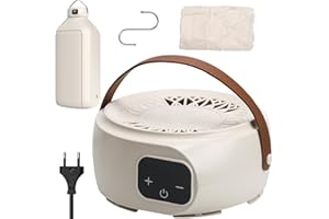 ROTRES Tragbarer Wäschetrockner, Wärmepumpentrockner mit 500W Energieeffizient, Elektrisch klein wärmepumpentrockner mit Anschließen/Timer/UV-Sterilisation/Auto Abschaltung/ Kleiderschrank Warmlufttrockner