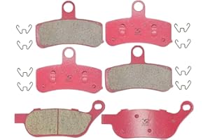 S SYUU Plaquettes de frein en céramique avant arrière de moto Compatible avec Harley Davidson Dyna FXDF Fat Bob FXDL Low Rider 2008-2017 FXDLS Dyna Low Rider S 2017 FA457F FA457F FA458R