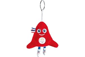 Doudou et Compagnie JO2400 Licence JO Paris 2024, Phrygische Mütze OLY, 1 Schlüsselanhänger: Olympisches Maskottchen, Porte-clé Phryge 10 cm