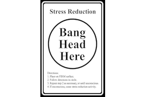 OTHER Bang Tête ici humoristique/Funny plaque en métal plaque murale de soulager le stress