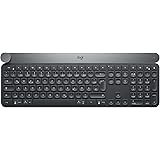 Logitech Craft Wireless Keyboard, Bluetooth & 2.4GHz wireless connection, programmable knobs, Automatic backlighting, multi-d