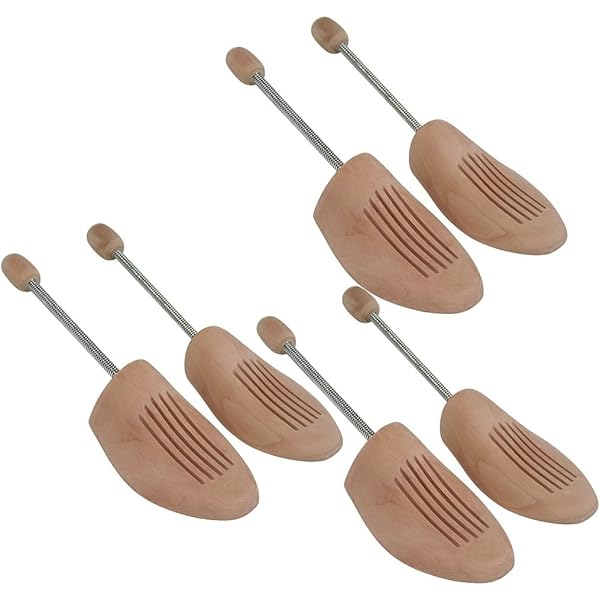 Cocciné Schoenspanner, van hout, extra sterk, met stalen veer, schoenknikbescherming van natuurlijk hout, voor alle schoenen, knikbescherming, houten schoenspanners, 41-42