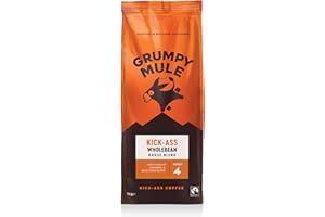 Grumpy Mule Kick-Ass House Blend Whole Coffee Beans with notes of Caramel and Milk Chocolate 1kg