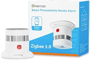 Heiman Zigbee 3.0 rökdetektorer HS1SA-E Plus, brandvarnare med magnetfäste