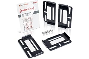 ‎SCHILDEVO schildEVO Kennzeichenhalter für 2 Autokennzeichen | Simple Fix 2.0 | Rahmenlose Nummernschildhalter | 2er Set | Auto PKW Kfz | Nummernschildhalterung