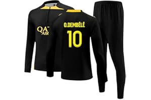 FTRGHNY Maillot de Foot Survetement 2 Pièces Ensemble d'Entraînement Football Pour Enfant et Adultes, Jogging Sport Homme Femme