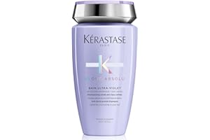 KERASTASE Kérastase szampon przeciwzmarszczkowy do zniszczonych i wyblakłych włosów, kąpiel z kwasem hialuronowym, Bain Ultra-Violet, blond Absolu, 250 ml