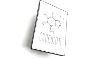 SNS COMPONENTS Chocolate Scientific Badge à épingle en métal émaillé avec schéma chimique, Métal