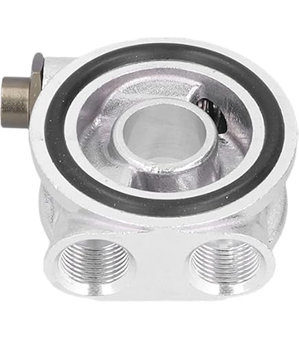 KSTE Radiateur Refroidissement Huile Moteur 19 Rangs Type British | Refroidisseur Argent Universal Pour Véhicules