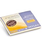 Fabriano Aquarellblock – 23x31 Cm, 300 G/m², 20 Blatt, Feine Körnung | Für Aquarell, Acryl, Tempera