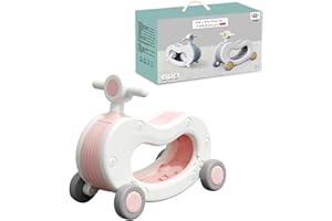 Vocpy Rocking Horse for Kids, Children's walker with concealable wheels, 2 in 1 Toddlers Rocking Horse Toy Fun Birthday Gift
