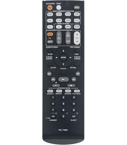 VINABTY Telecomando Ricambio RC803M Per Onkyo AV Receiver - Sostituisce Telecomando Originale - Nessuna Programmazione - 2