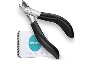 RONAVO Coupe Ongle Professionnel – Coupe Ongle Pied Pour Les Ongles épais Des Personnes âgées, Des Hommes et Des Personnes Ayant Des Articulations Dures, Pince Ongle Robuste à Long Manche (Boîte En Métal)