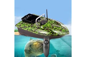 WSIKGHU 500M Köderboot Fischfinder RC Boot Wasserdicht Schiff Smart Fishing Bait 1,5KG Boat mit LED-Nachtlicht Futterboot Ferngesteuertes Schiff Nachtangeln Fischköder Köderboot Bait Boat