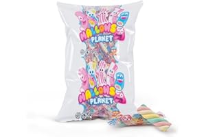 iChuches- Esponjitas Top Mallows Envueltas De Colores Para Mesas Dulces, Bolsas De Cono, Piñatas. Sin Gluten, Sin Lactosa, 0% Materia Grasa. Marshmallow (Tornado, 110)