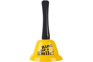 VABNEER Hand Bell Metal Tea Small Service Bell Gold for School Adults