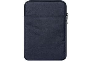 GUOCU Etui Housse Pochette en Nylon pour Amazon Kindle 10ème génération 2019, Kindle Paperwhite/ 6" Kindle Oasis/Toute Nouvelle Liseuse Kindle, écran Tactile 6"，Marine,6"(14X18.5X2cm)