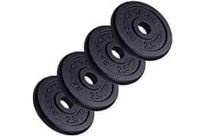 ‎SCSPORTS ScSPORTS® Hantelscheiben - Set, 2/4/5/10/20 kg, Ø 30/31 mm, Gusseisen - Gewichtsscheiben, Hantelscheiben-Set, Hantelgewichte, Fitness Scheiben, Gussscheiben, Gewichte für Hantel