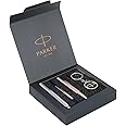 Parker Vector Gift Pack - Special Edition Roller Ball Pen and Special Edition Ball Pen with Parker Key Chain (Ink - Blue)