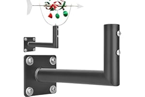 Jimtuze Weathervane Roof Mount, Weather Vent Roof Brackets, Metal Weathervane Post Mounting Rack for Roof or Cupola