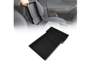 JSUDQR Bandeja de Reposabrazos para Tesla Model Y 2025 TPE Caja de Almacenamiento para Apoyabrazos Para Tesla Accesorio