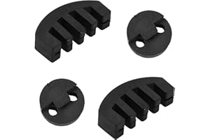 HOAAIGO Violín de Goma, Silenciador Violín, Silenciador de Violín Rubber, Sordina de Goma de Prácticas para Principiantes de Práctica, Violín y Viola (Negro) (2 Silenciador de garra 2 Silenciador redondo)